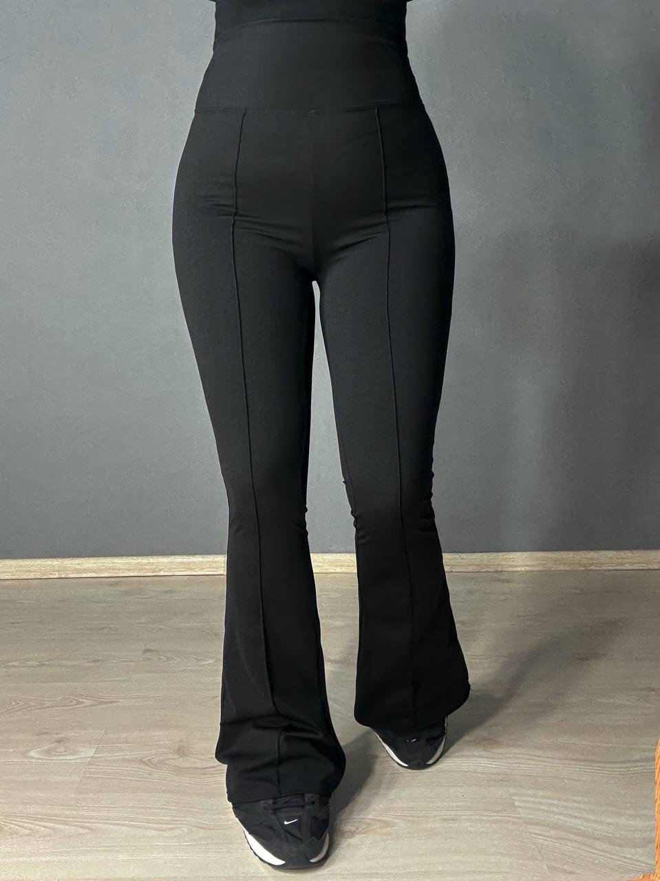 Лосини жіночі A-N 1724 кльош від коліна зі стрілкою M Чорний (5003)