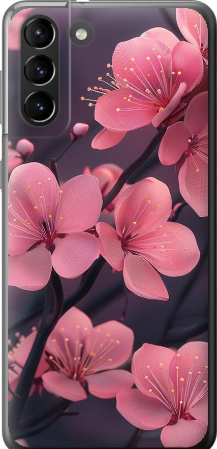 Чехол на Samsung Galaxy S21 Plus Пурпурная сакура (6075t-2115-42517)