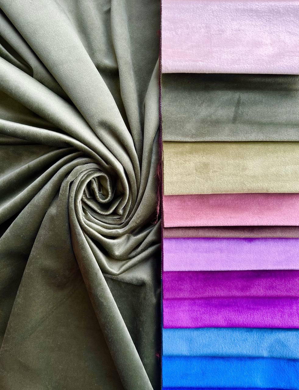 Штора велюрова на тасьмі 6 см 150х250 см Зелений (К0130-11-1-Т43) - фото 4 Штора велюрова на тасьмі 6 см 150х250 см Зелений (К0130-11-1-Т43) - фото 4