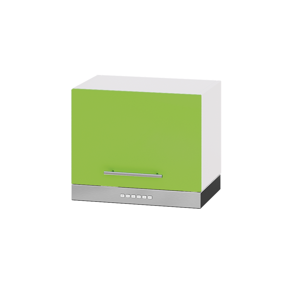 Шкаф верхний под вытяжку Эверест Модерн модуль Верх В15-500 50х30х36 см Яблоко глянец/Белый (02768) - фото 1 Шкаф верхний под вытяжку Эверест Модерн модуль Верх В15-500 50х30х36 см Яблоко глянец/Белый (02768) - фото 1