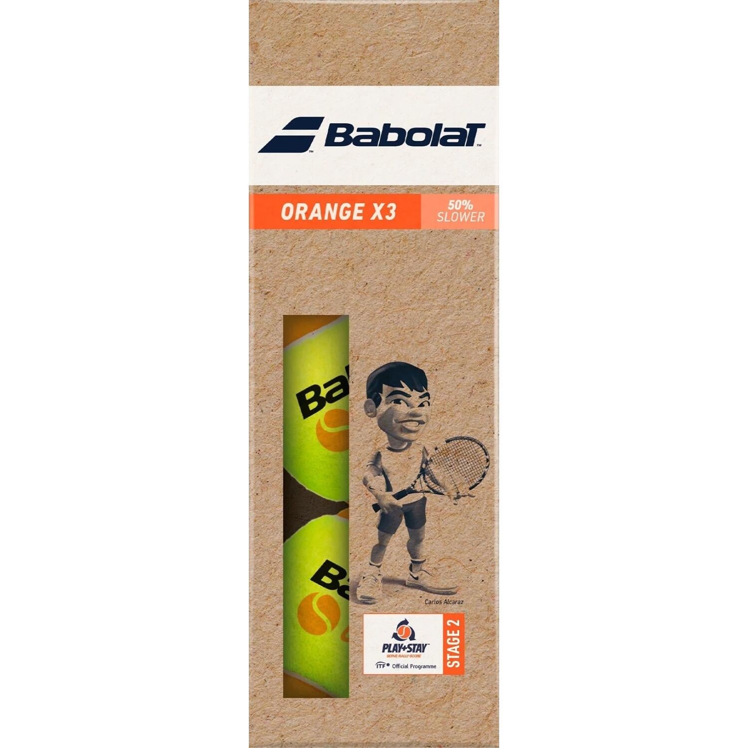 Набор мячей для тенниса Babolat Orange 3 шт. Желто-оранжевый (501107-113)