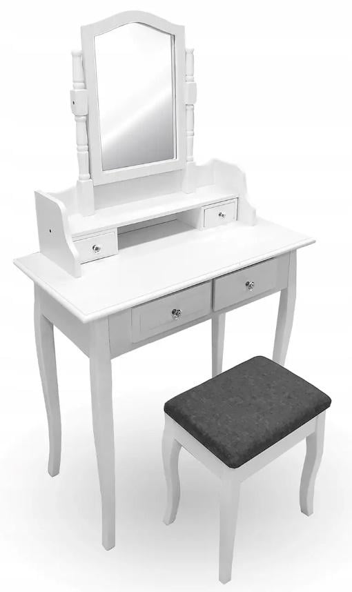 Туалетный столик и табурет Kontrast TL2102 White (melv_67)