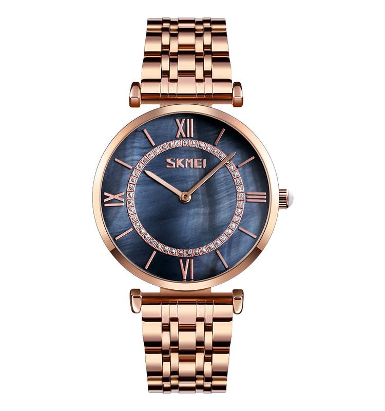 Наручний годинник Skmei 9198RGBKH-B Rose Gold/Black Men Size
