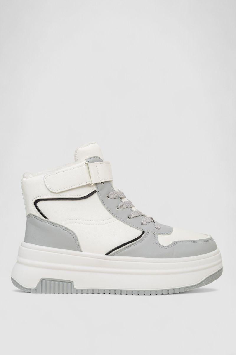 Кроссовки женские зимние Stilli 248RAM04-86 р. 38 Бело-серый (115410_830688)