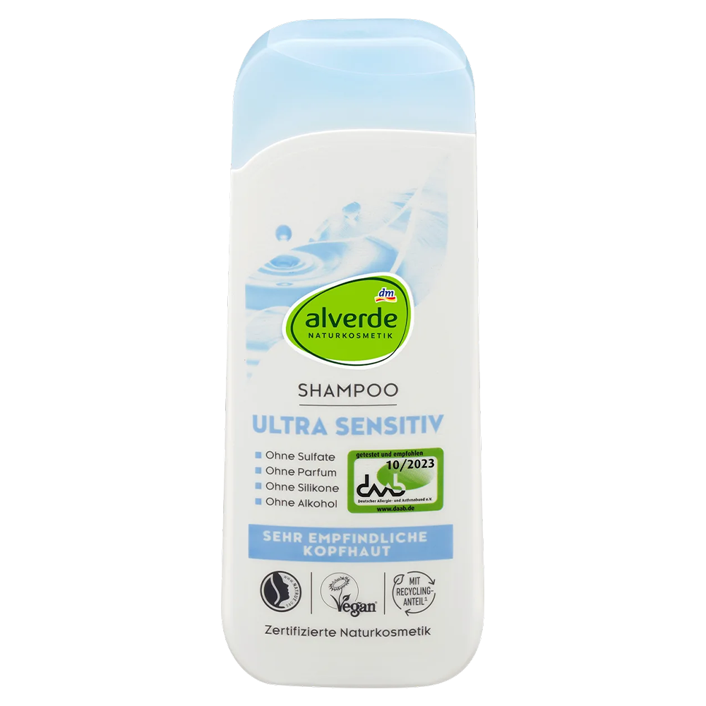 Шампунь для очень чувствительной кожи головы Alverde Naturkosmetik Ultra Sensitive 200 мл Шампунь для очень чувствительной кожи головы Alverde Naturkosmetik Ultra Sensitive 200 мл