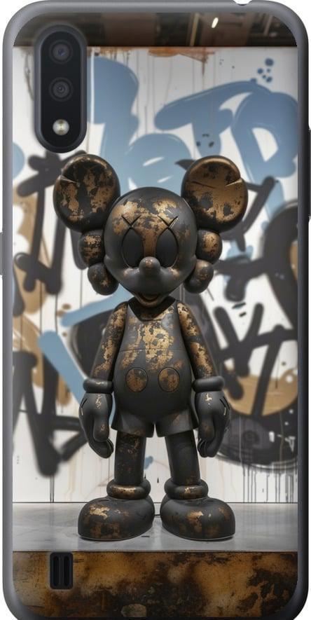 Чехол на Samsung Galaxy A01 A015F Bronze kaws v2 (6098u-1842-42517)