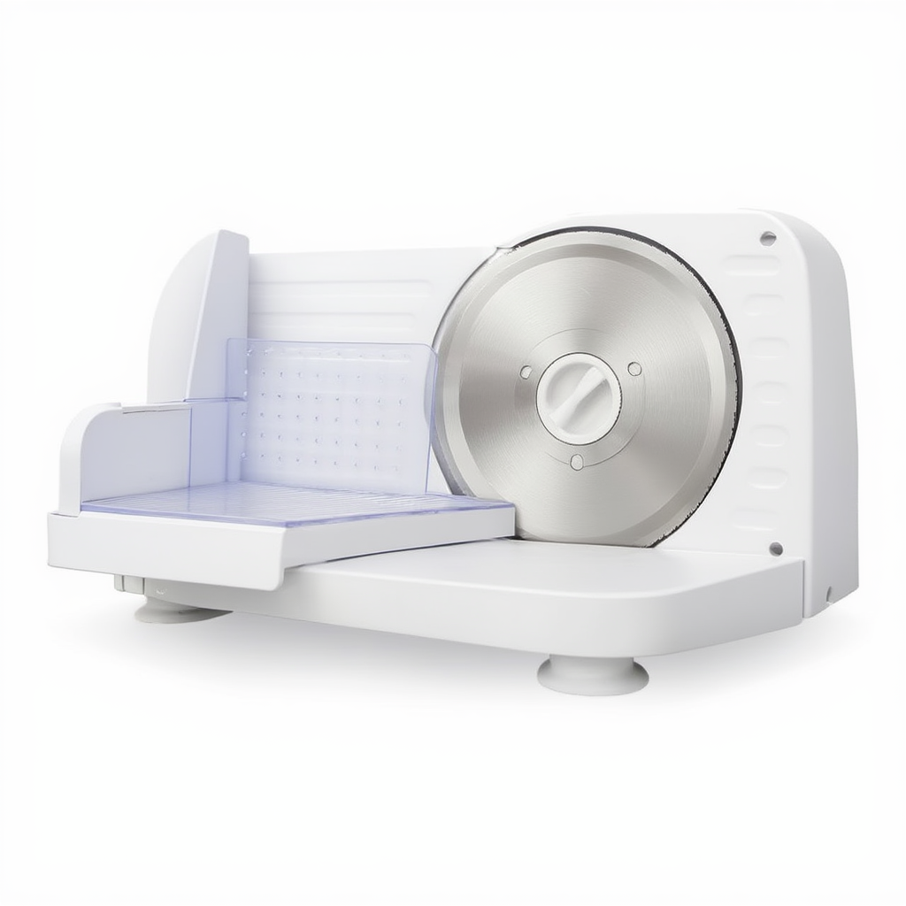 Слайсер дисковый электрический Sokany SK-23001 для нарезки ломтиков толщиной 1-15 мм Белый (SK-23001)