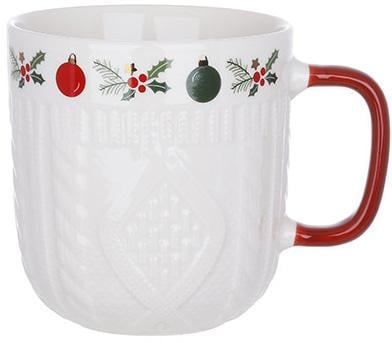 Кружка різдвяна порцелянова Happy Holidays 345 мл - фото 1