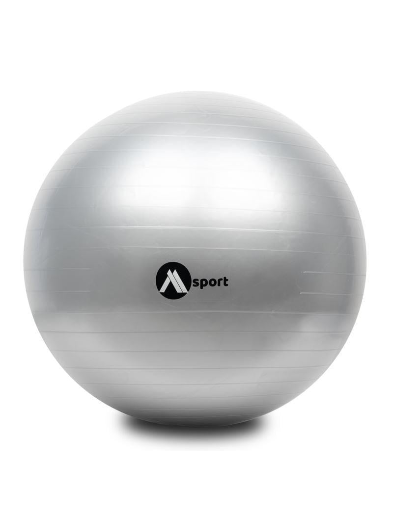 Фитбол гимнастический массажный MSport с насосом до 100 кг Серый (32407455) Фитбол гимнастический массажный MSport с насосом до 100 кг Серый (32407455)