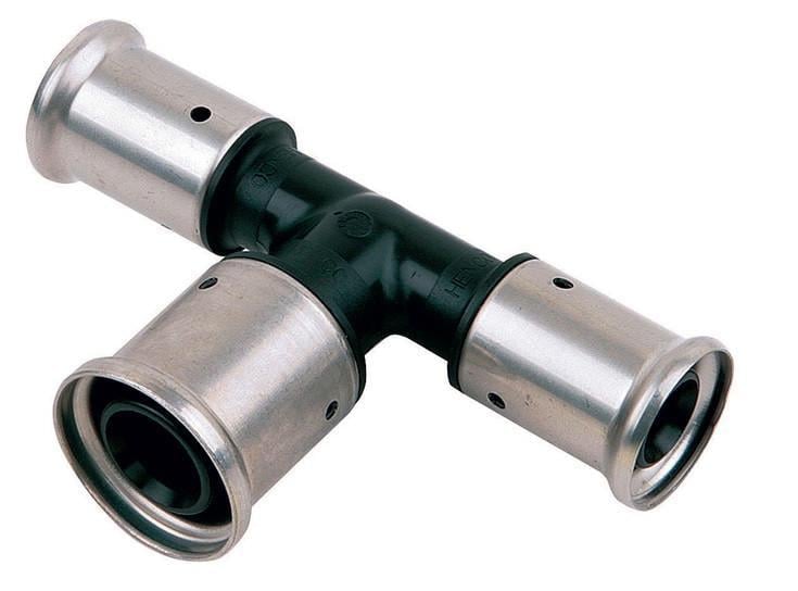 Пресс-тройник промежуточный пластмассовый HENCO 20х26х20 (12PK-202620)