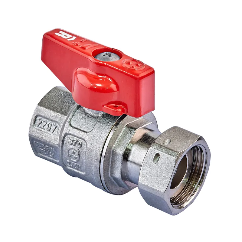 Кран шаровой прямой Roho R115-075 Н/Г 3/4"х3/4" ВВ ручка бабочка Красный (RO0233)