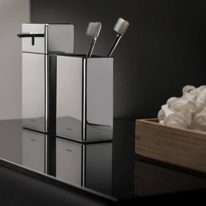 Стакан для зубных щеток Cosmic Extreme Хром (2530153) - фото 2 Стакан для зубных щеток Cosmic Extreme Хром (2530153) - фото 2