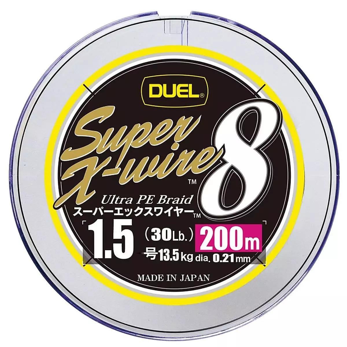 Шнур Duel Super X-Wire 8 5Color Marking #1,5/0,21 мм 13,5 кг 200 м Yellow (2853363113)
