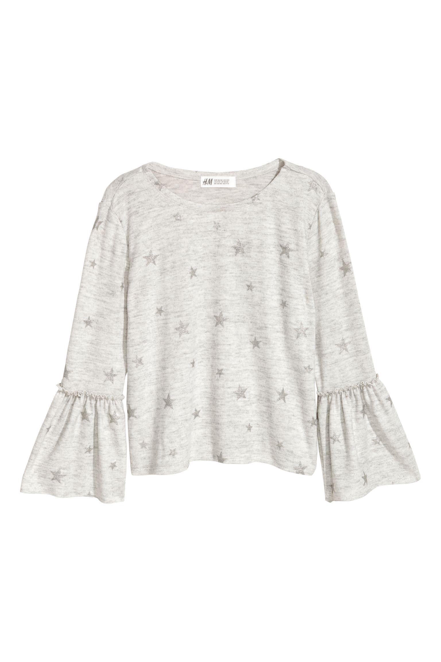 Джемпер H&M 170 см Светло-серый (11125507446)