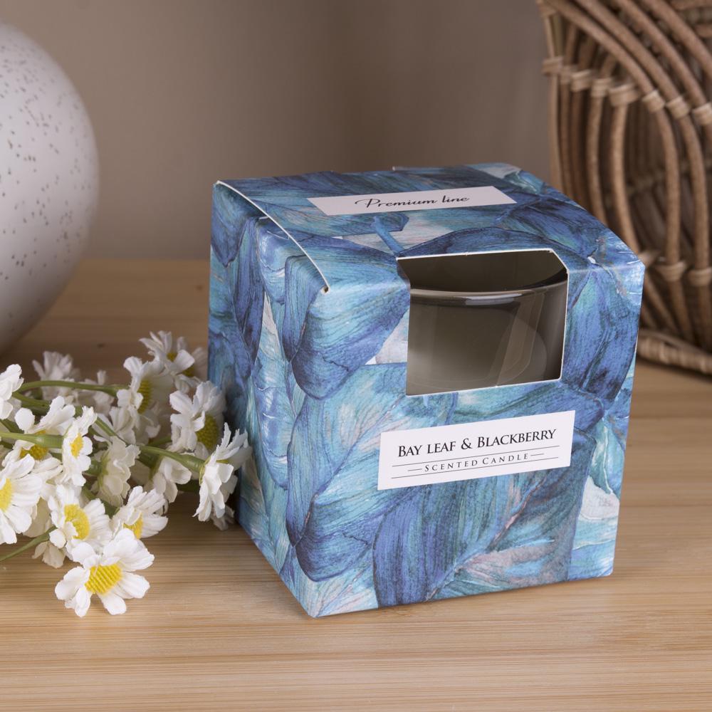 Аромасвечка стакан-тюльпан Bay leaf&blackberry (6706-1)