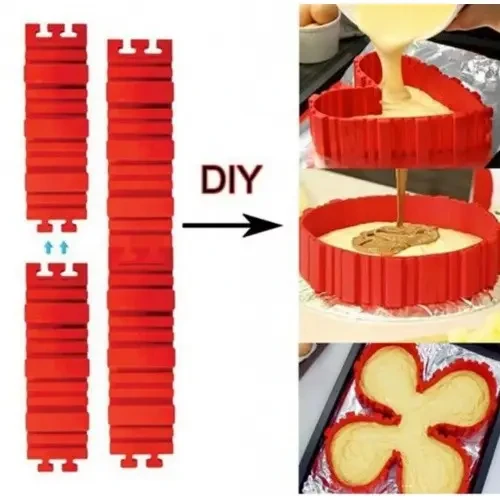 Форма силиконовая для выпечки со составными бортиками глубина 5 см (2356744479) - фото 7 Форма силиконовая для выпечки со составными бортиками глубина 5 см (2356744479) - фото 7