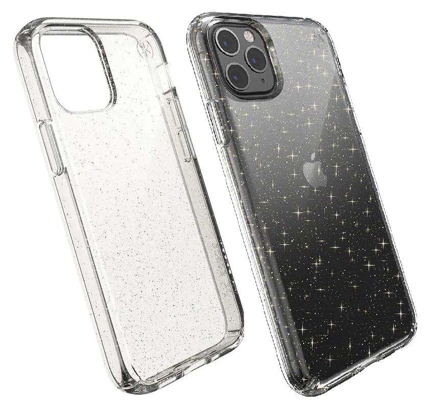 Чехол противоударный прозрачный с блестками Speck Presidio Stay Clear Glitter для Iphone 11 Pro Max (6.5") Crystal