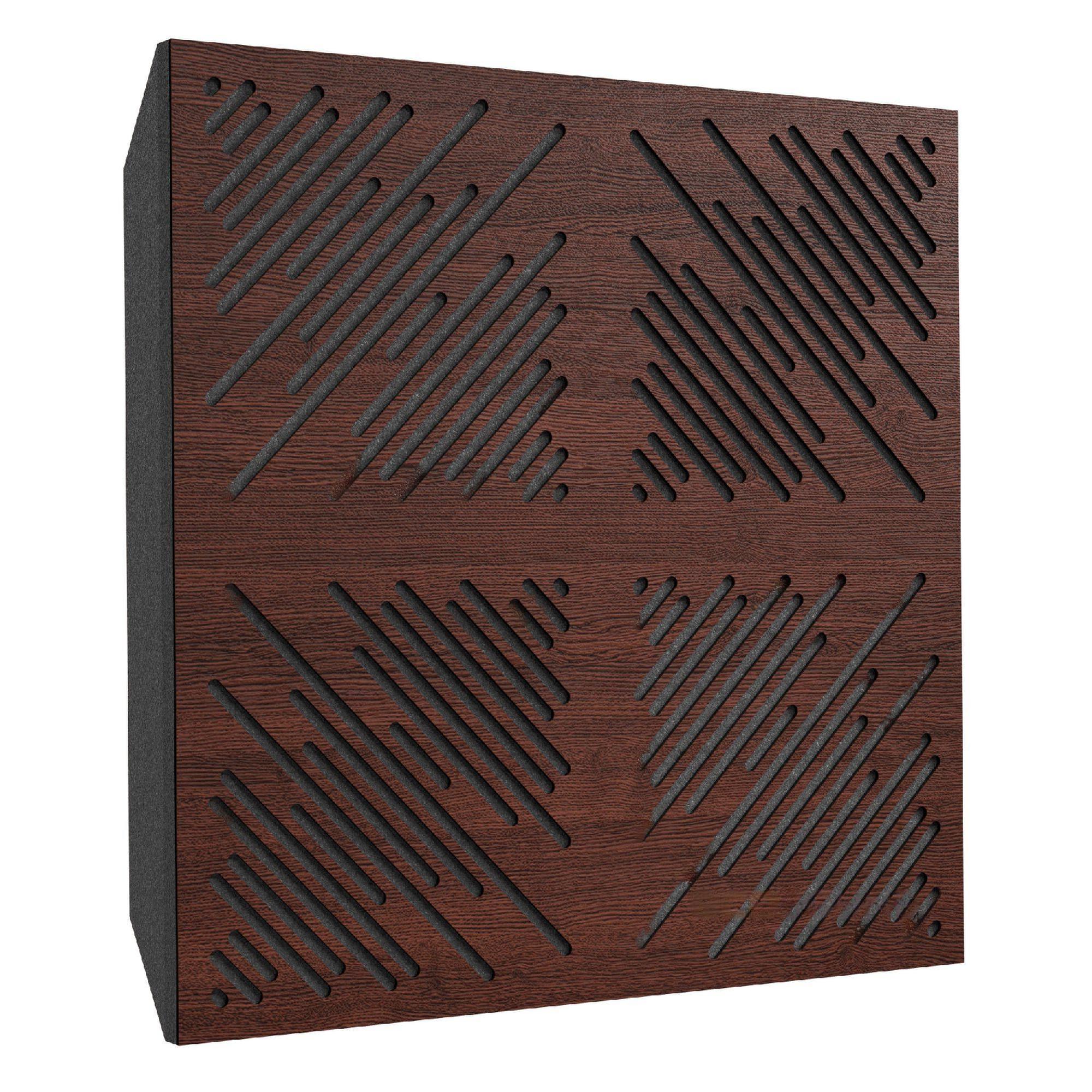 Акустична панель Ecosound 4Diagonals Wenge 50х50 см 73 мм Коричневий (1082)