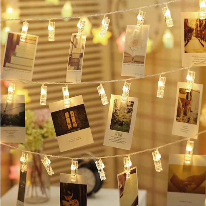 Світлодіодна гірлянда з прищіпками для фото на батарейках 3 м - фото 2 Світлодіодна гірлянда з прищіпками для фото на батарейках 3 м - фото 2