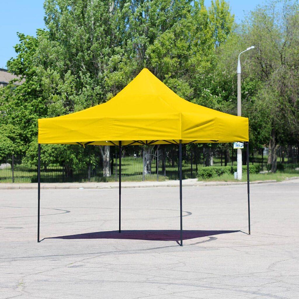 Намет шатер розсувний 3х3 м Жовтий (2023) - фото 2 Намет шатер розсувний 3х3 м Жовтий (2023) - фото 2
