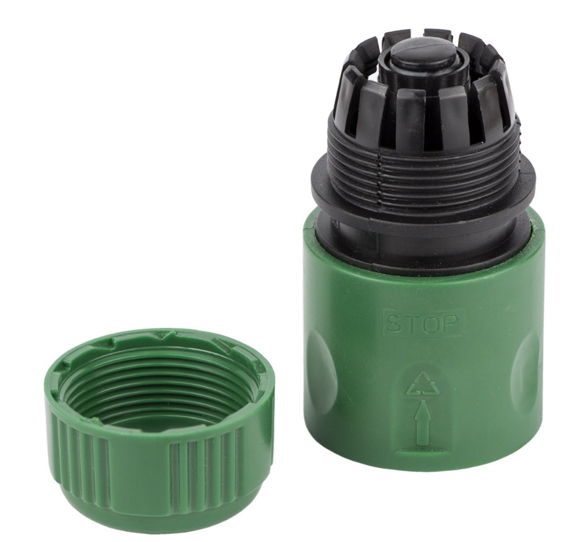 Коннектор быстросъемный Grad 1/2" с аквастопом для шланга 1/2" (5016115)