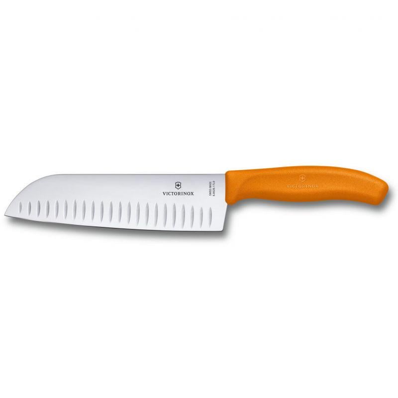 Нож кухонный Victorinox Vx68526.17L9B Swiss Classic Santoku 373 мм Оранжевый