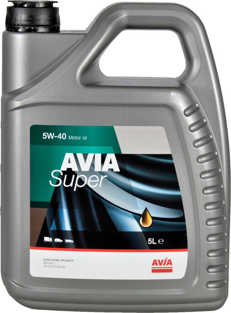 Моторное масло Avia Super бензин/дизель 5W-40 5 л (1400644)