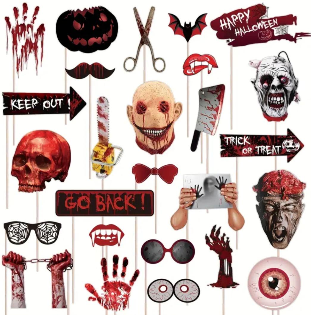 Фотобутафория на Хэллоуин 26 дет. One size Разноцветный (901998)