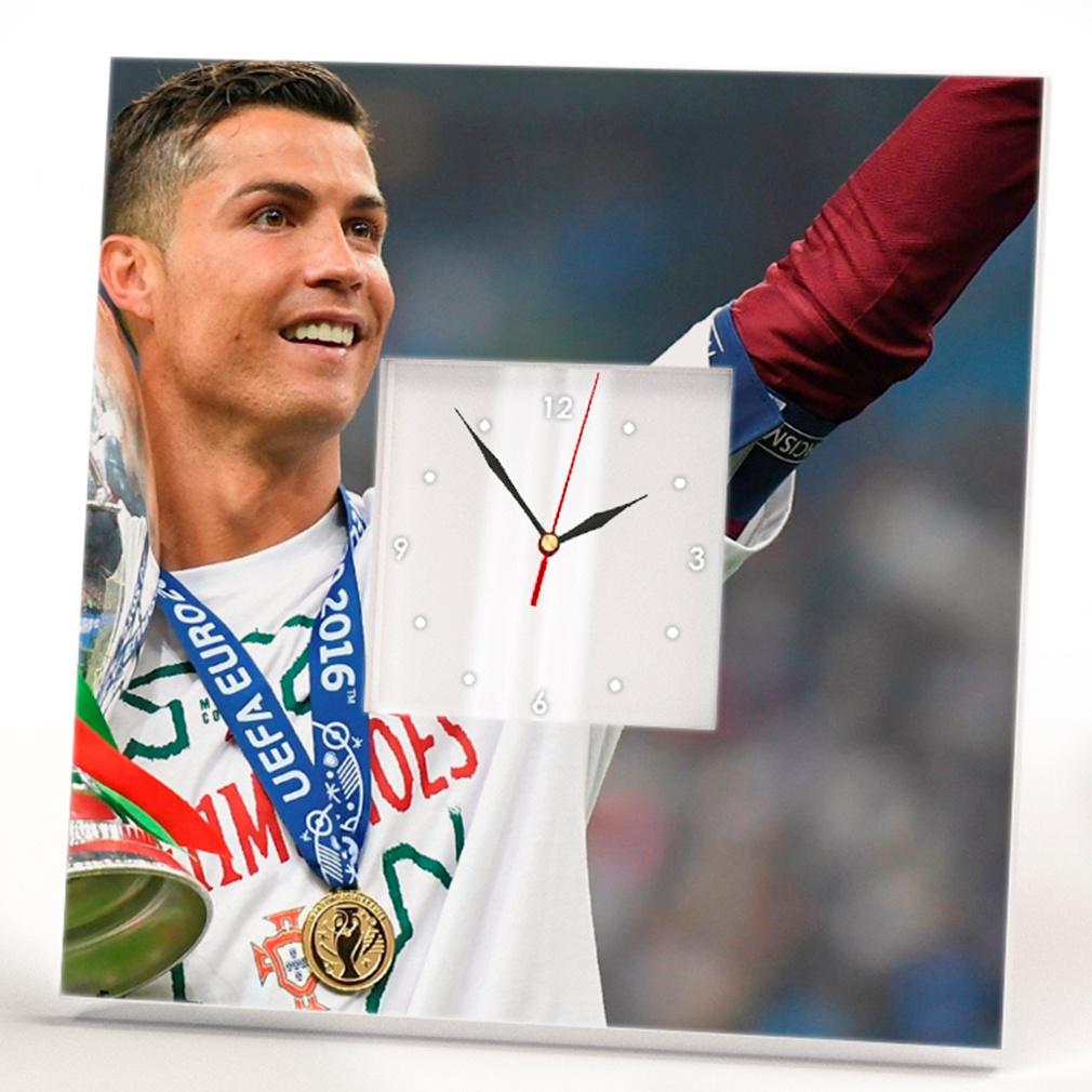 Годинник з фото Кріштіану Роналду 260x260 мм (C03084)