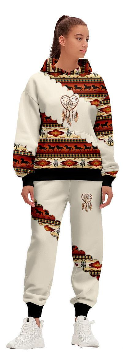 Спортивний костюм жіночий Ацтек M Білий (200113)