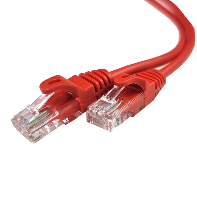 Патч-корд для подключения сетевого оборудования UTP CAT5e 0,5 м Красный (27918604)