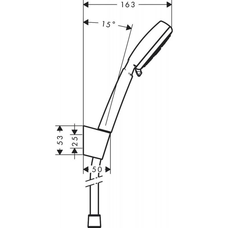 Душевой набор Hansgrohe Crometta 100 Varior Белый/хром (26666400) - фото 2