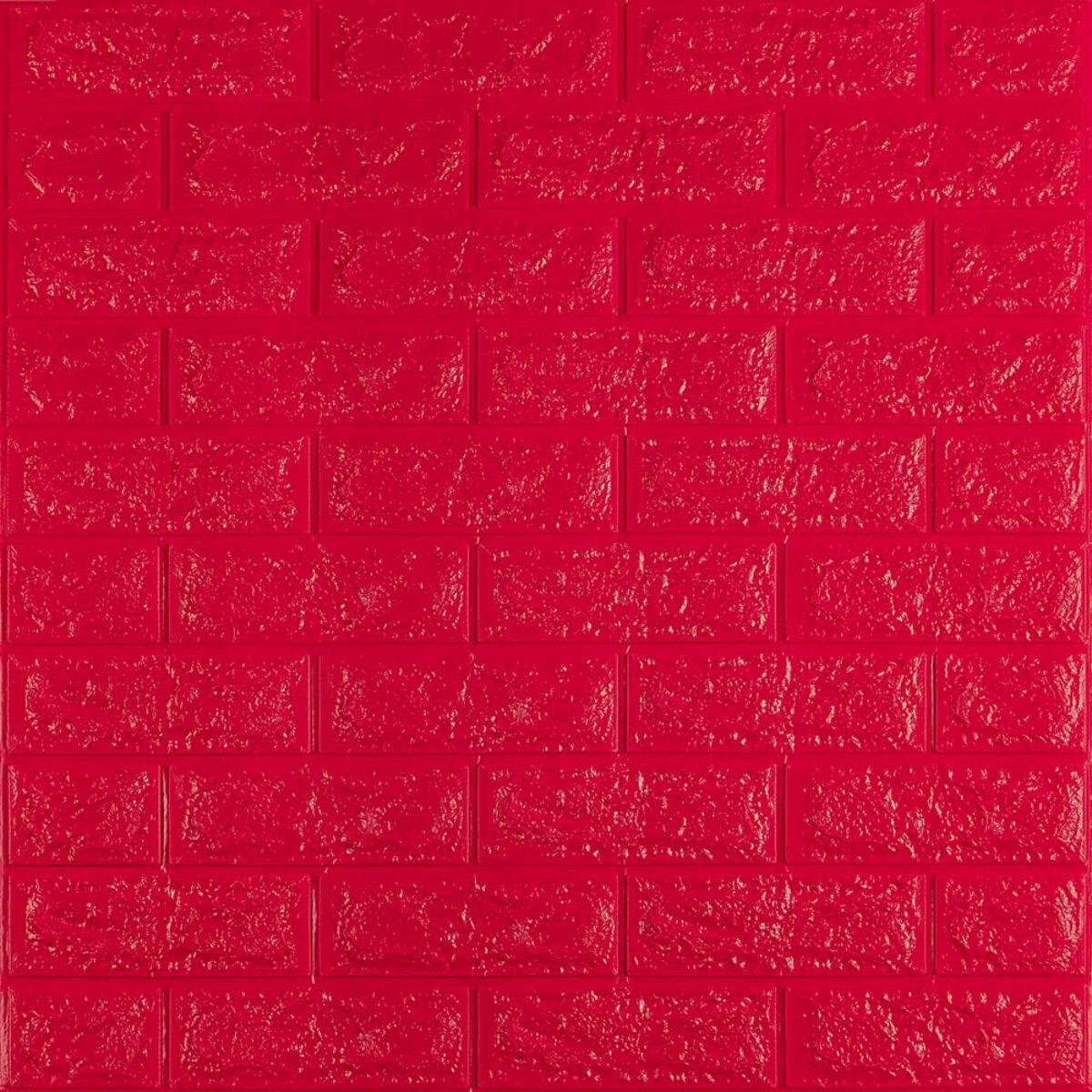3D-панель самоклейна цегла 700x770x7 мм 008-7 Червоний (SW-00000054)