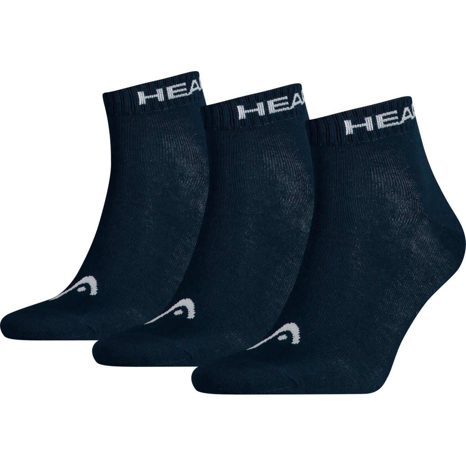 Носки Head QUARTER 3P UNISEX 761011001-321 3 пары р. 35-38 Темно-синий (57015-114)