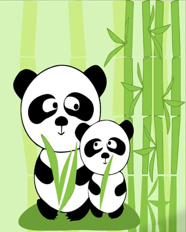 Картина по номерам Strateg Рах Пандочка 30x30 см (Str-ES115)