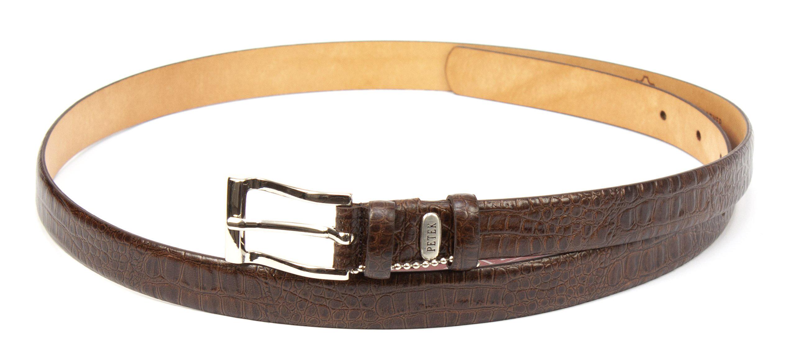 Ремінь жіночий Petek 2006702 шкіряний Коричневий