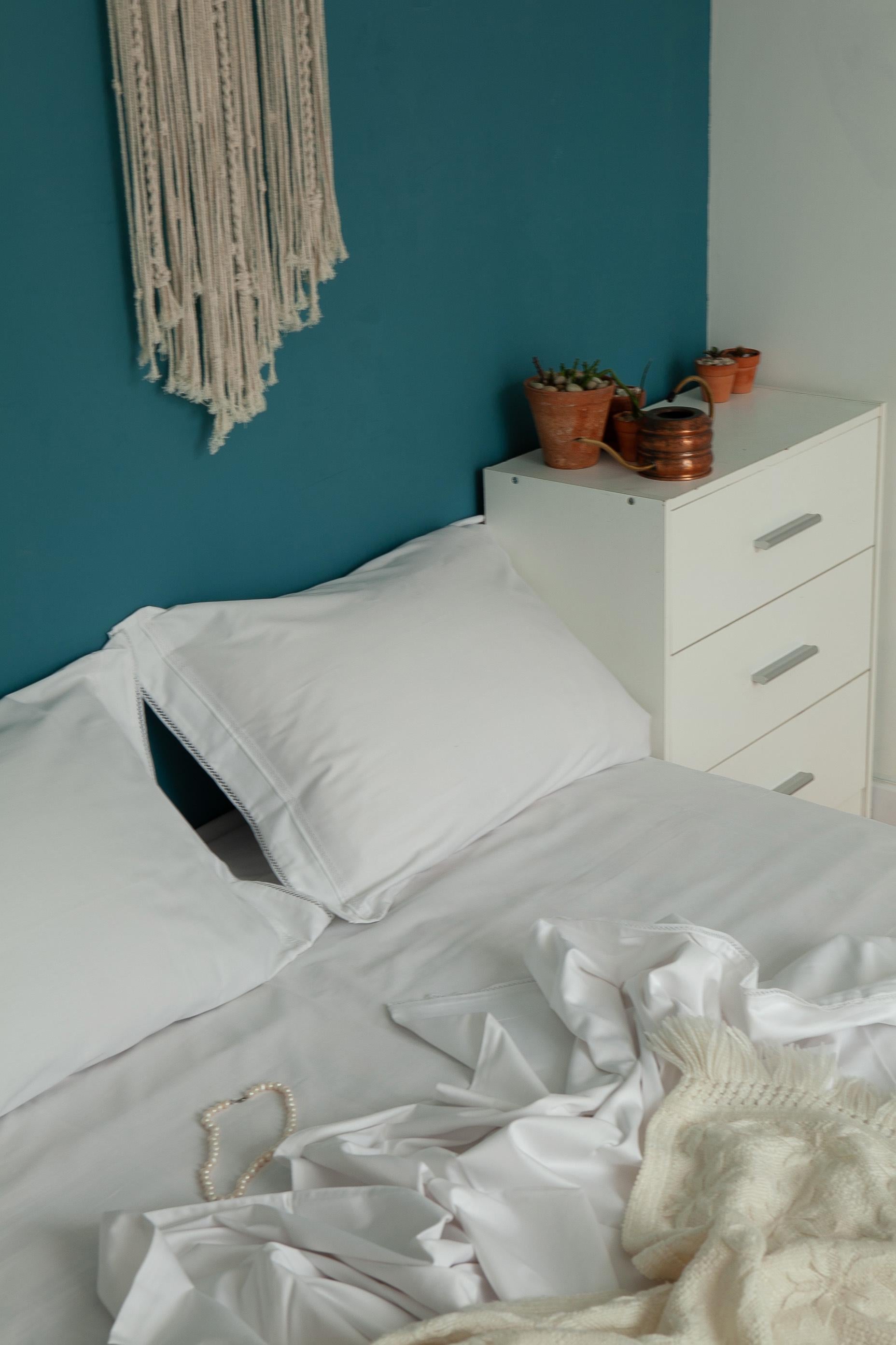 Комплект постільної білизни White Dream двоспальний євро з сатину Premium з мереживом 200x220 см Білий (26962046)