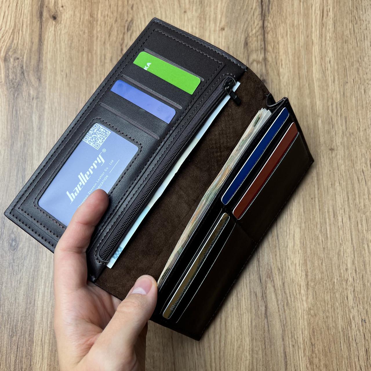 Кошелек Baellerry с монетницей Коричневый (w023-3) - фото 4 Кошелек Baellerry с монетницей Коричневый (w023-3) - фото 4