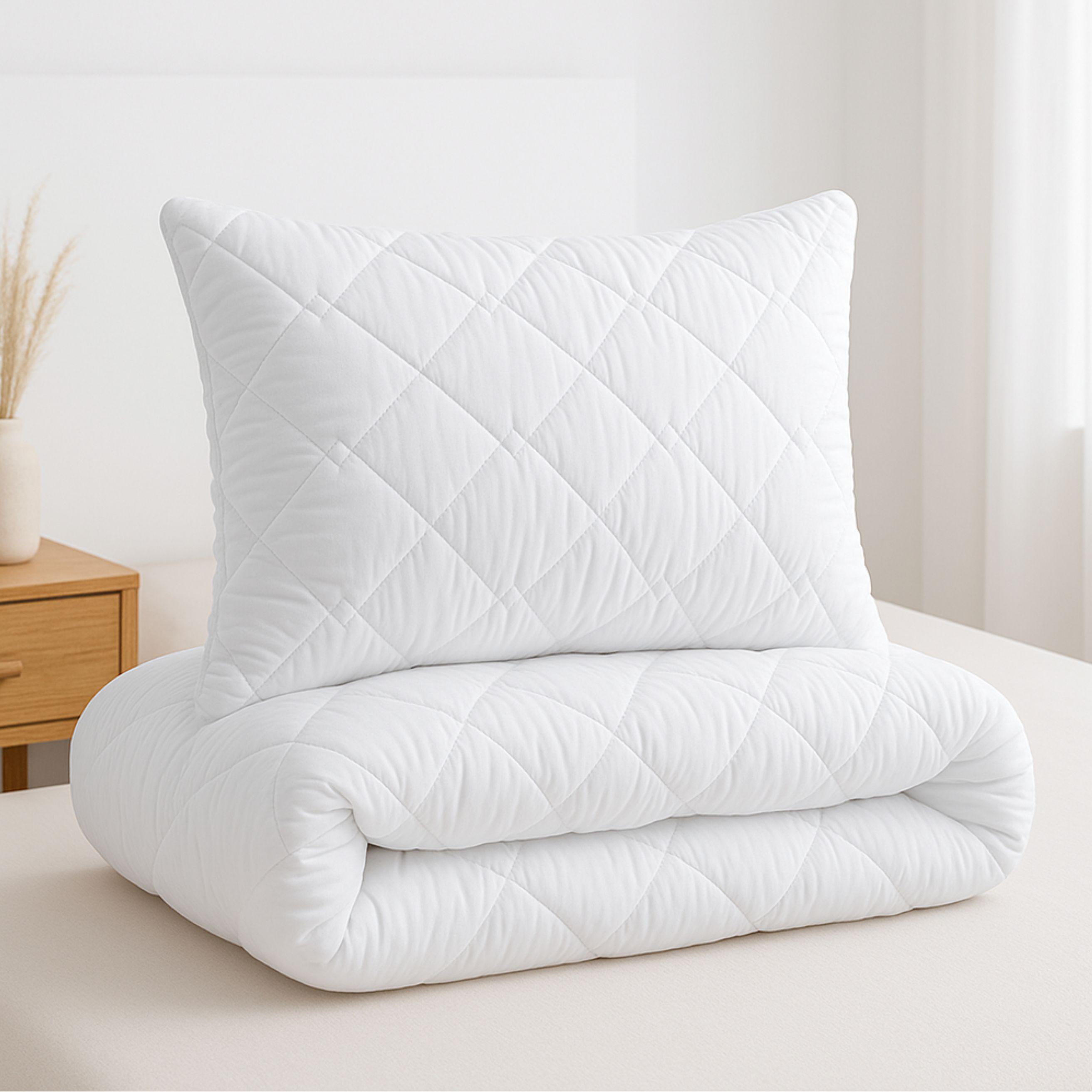 Набір полуторний готельний IDEIA ковдра 140х210 см та подушка 50х70 см гіпоалергенний