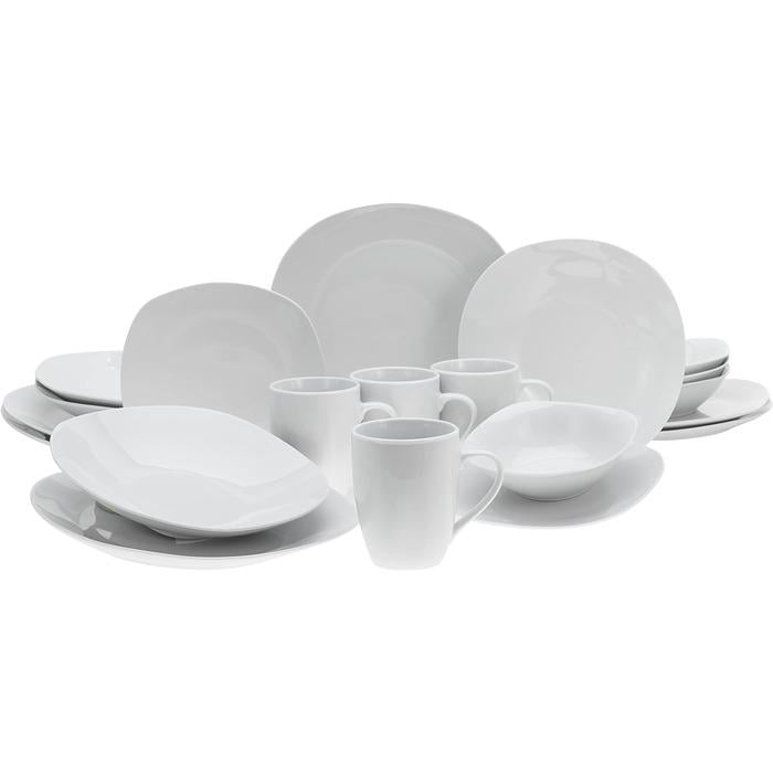 Столовий сервіз Creatable Square White на 4 персони 20 пр. (33494356)