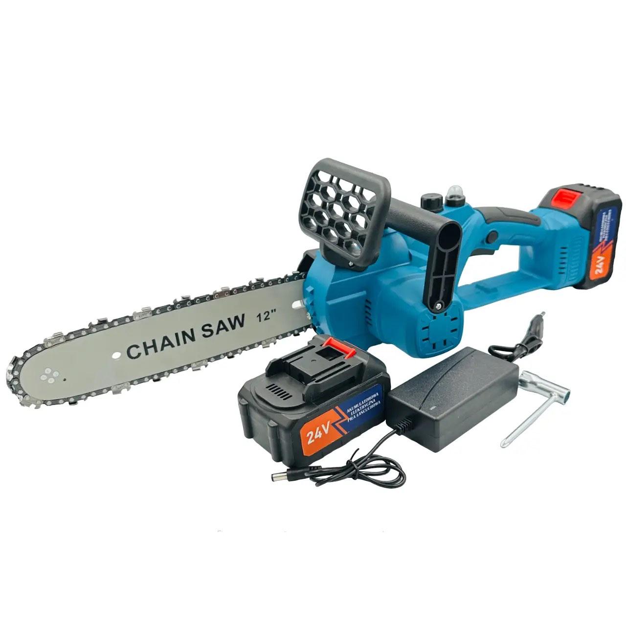 Пила аккумуляторная цепная Domotec Chain Saw 12'' 30 см - фото 5 Пила аккумуляторная цепная Domotec Chain Saw 12'' 30 см - фото 5