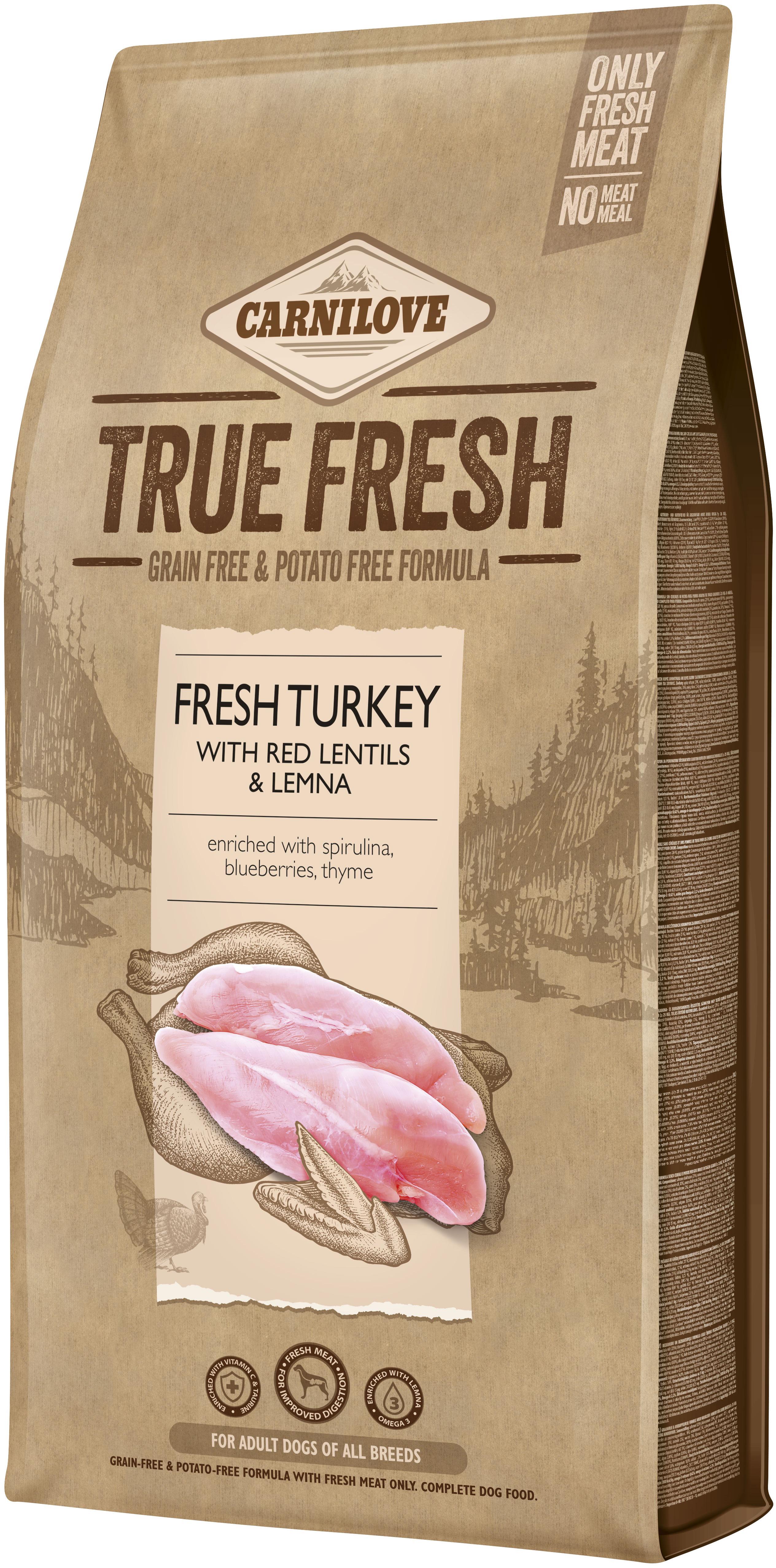 Корм сухой для собак Carnilove True Fresh TURKEY for dogs с индейкой 11,4 кг (8595602545971)