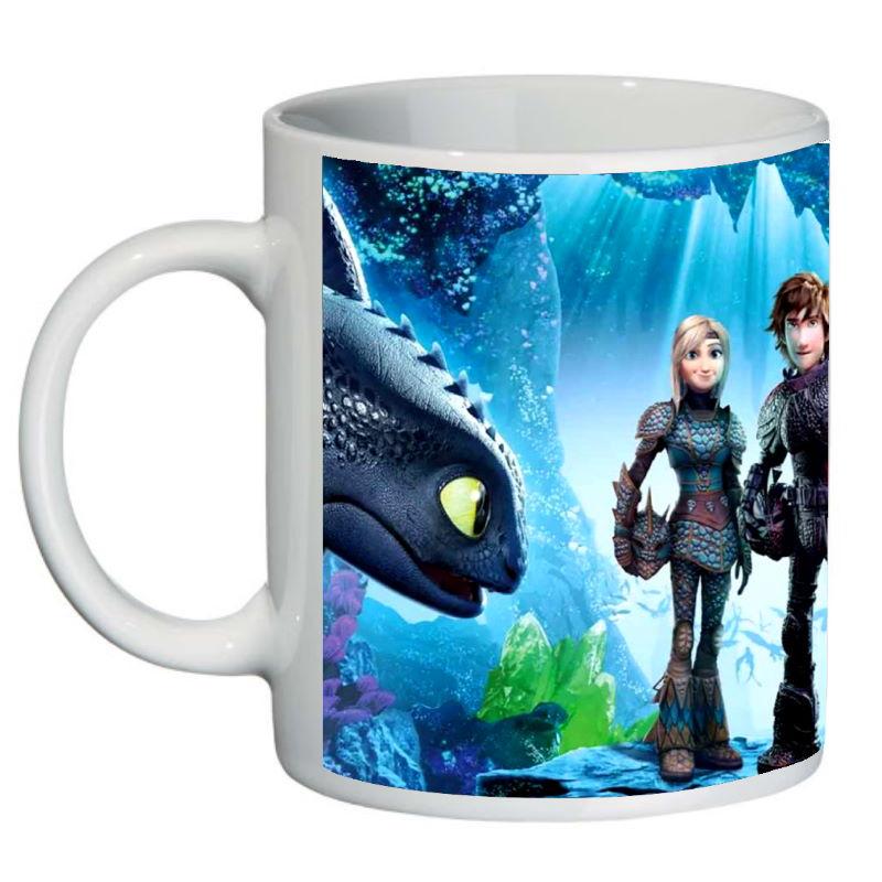 Кружка с принтом SuperCup Как приручить Дракона (SC-Беззубик15)