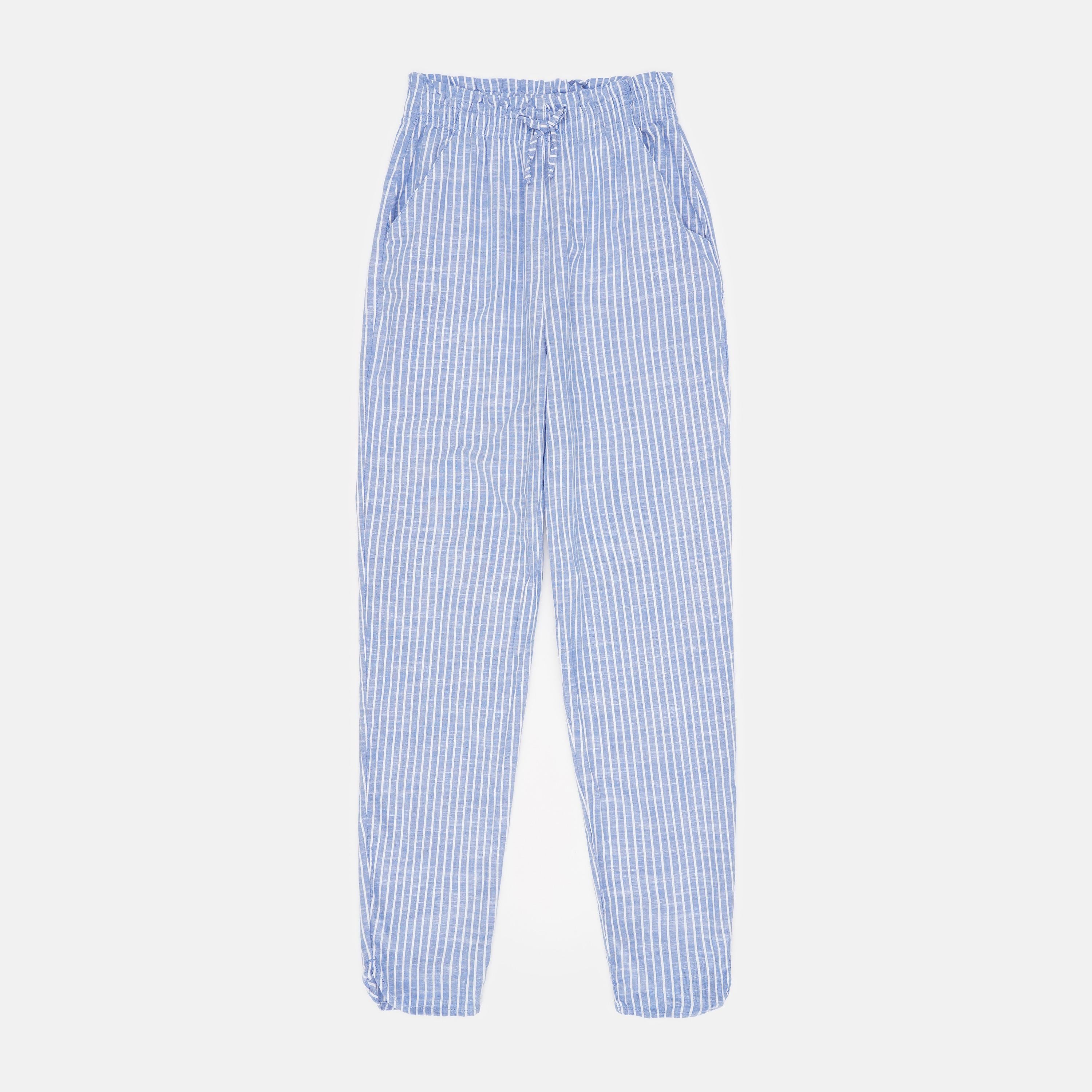 Брюки H&M Смужка 164 см Біло-блакитний (А20051138341)