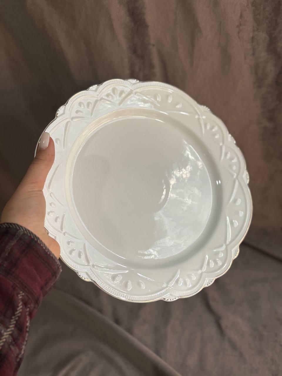 Тарілка обідня YIWU HP-20-36 керамічна 25,5 см Білий (HP-20-36) - фото 4 Тарілка обідня YIWU HP-20-36 керамічна 25,5 см Білий (HP-20-36) - фото 4