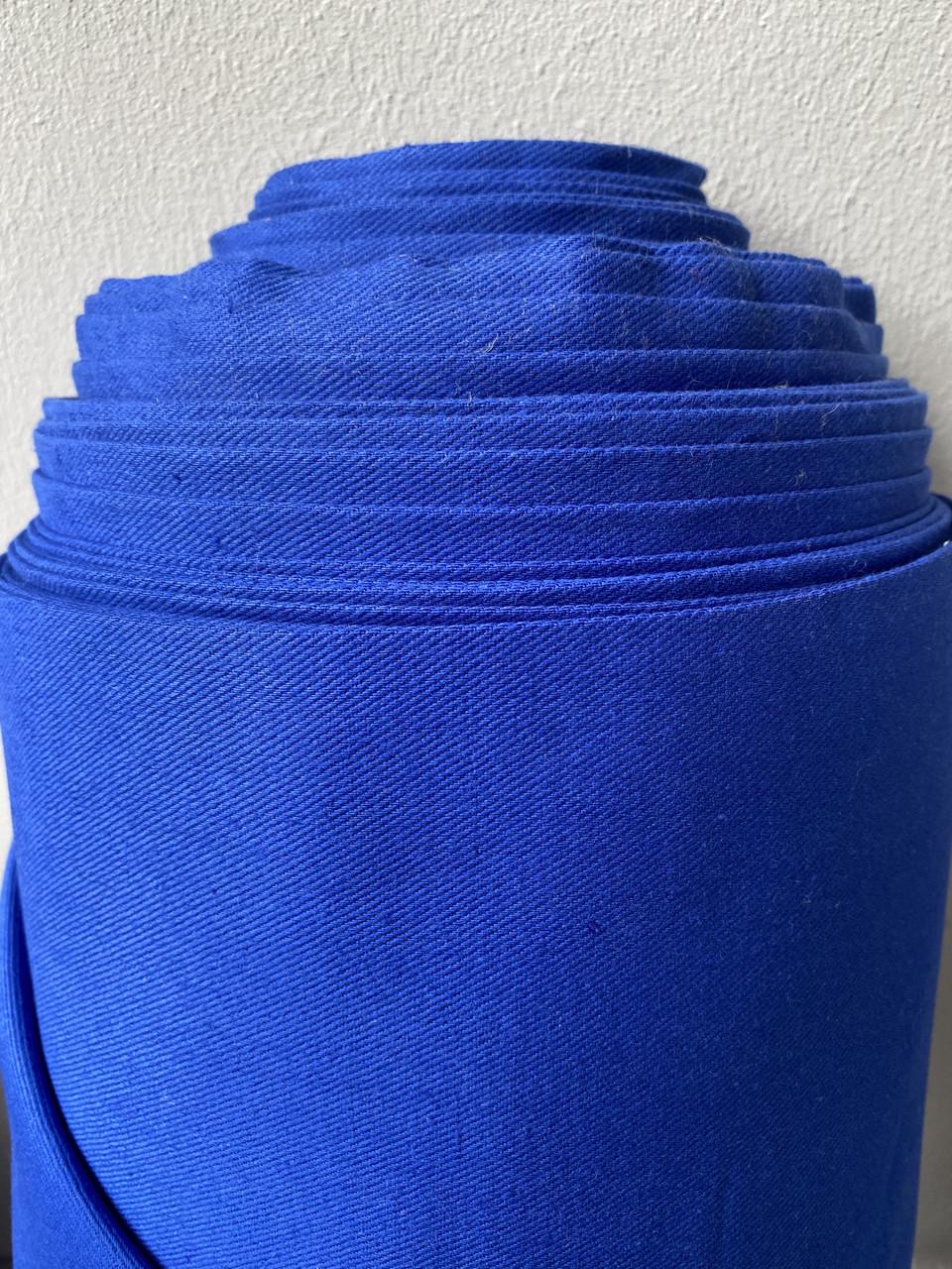 Тканина для одягу LINEN PLUS 58% бавовни та 42% льону 155 см 1/96 Синій