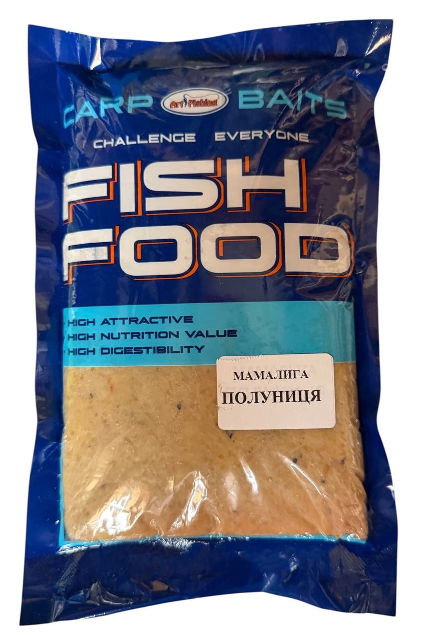 Мамалыга Art Fishing вкус Клубника 600 г готовая рыболовная насадка и прикормка Мамалыга Art Fishing вкус Клубника 600 г готовая рыболовная насадка и прикормка