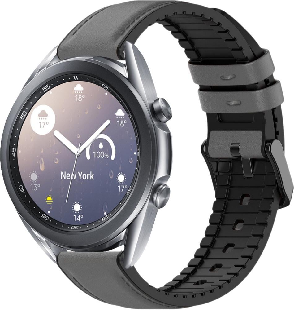 Ремешок кожаный Tamyx для Galaxy Watch 3 41 мм Grey (31583-33)