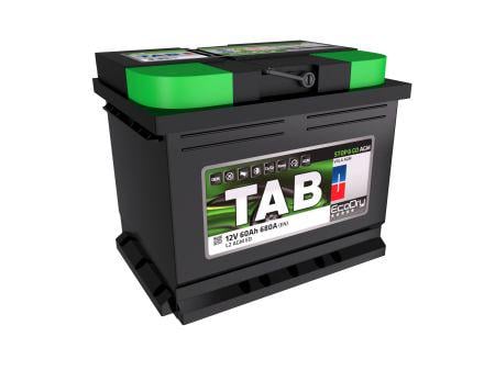 Акумулятор TAB Ecodry AGM 60 Ah 680 A EN 242x175x190 мм B13 Start-Stop правий  (213060)