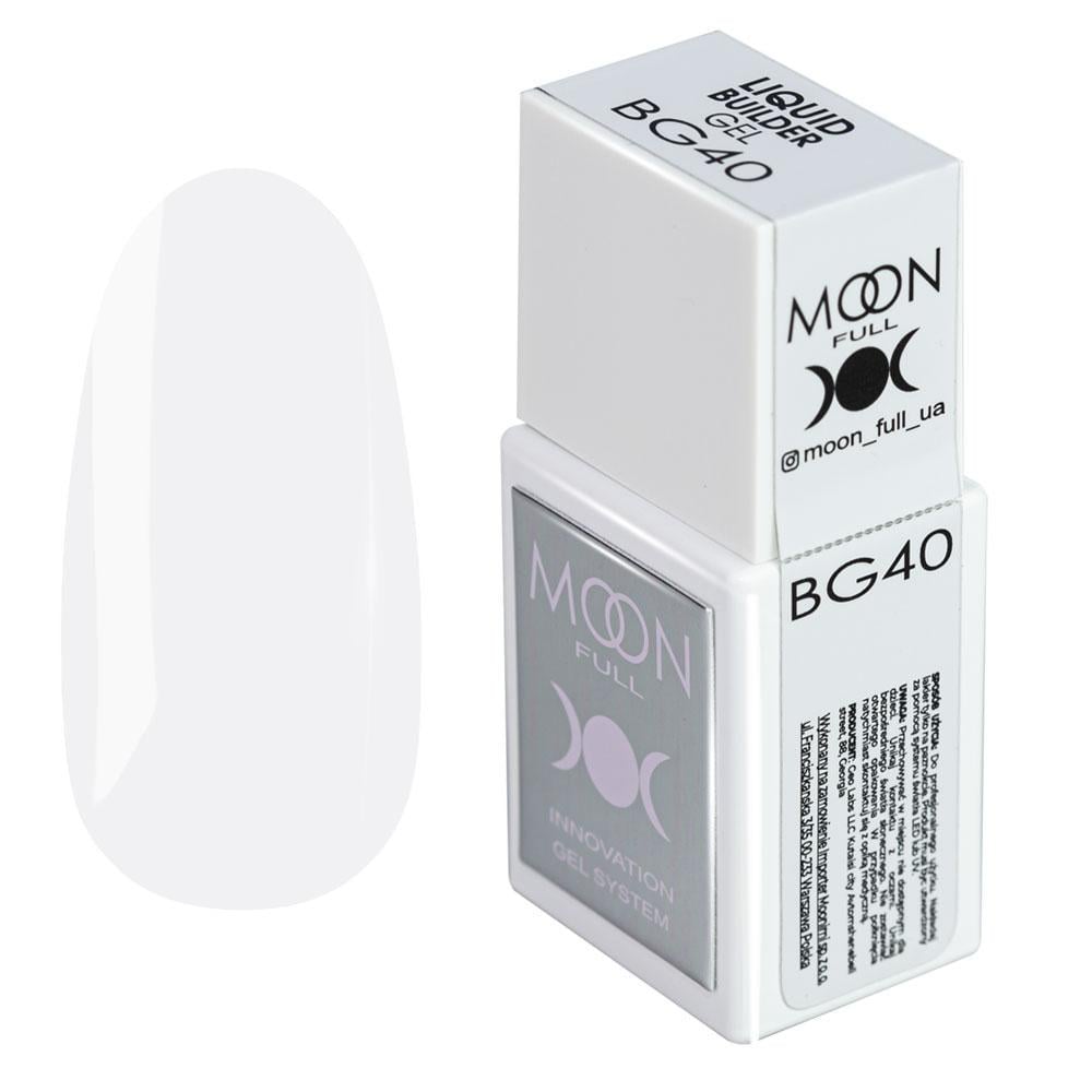 Гель для наращивания моделирующий Moon Full Liquid Builder Gel №BG40 15 мл